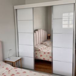 Wardrobe Big White Mirror 