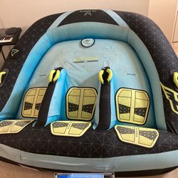 Patched - HO Sports Sidewinder 3-Person Towable Boat Inflatable Water Tube Raft Float