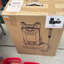 Backpack electrostatic sprayer