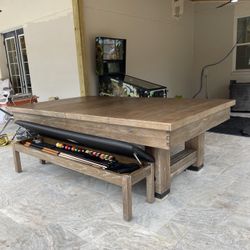 Beautiful Rustic Pool Table 