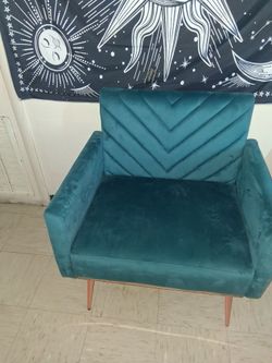 Living Room Office Home Turquoise Chair