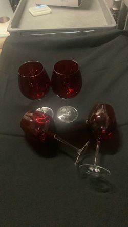 Ruby color glasses