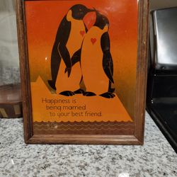 Vintage Framed Love Plaque Probably A Carnival Prize