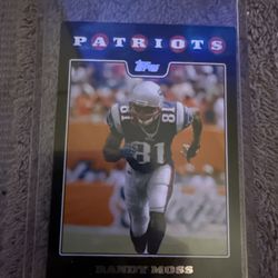 Topps 2008 New England Patriots Randy Moss 2 Of 12 Football Card