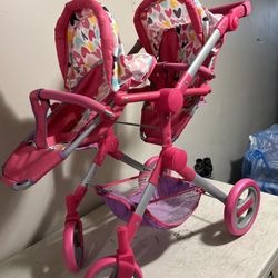 Baby Doll Carriage Two doll 