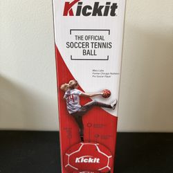 NEW Kickit Soccer Tennis Ball, Official Soft Lightweight Ball for Training, Freestyle & Juggling, All Ages Outdoor Fun, Backyard, Beach & Court Play, 