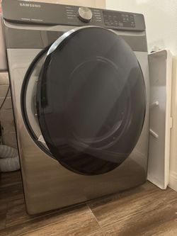 Samsung Platinum Front Load Washer (4.5 Cu Ft) & Gas Dryer (7.5 Cu Ft) Set – $400