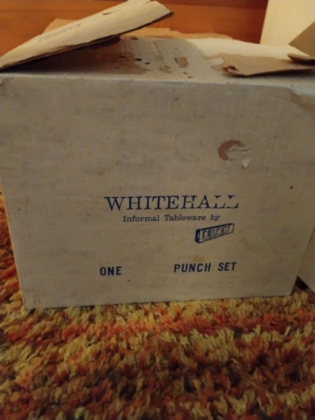 Vintage Whitehall Punch Bowl Set $40