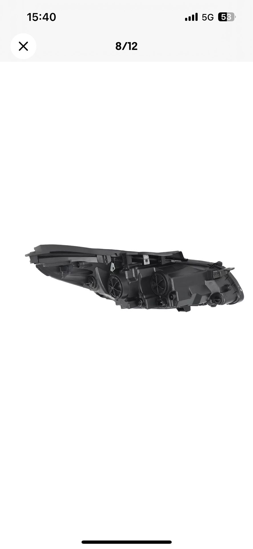 Headlight Assembly For 2015-2017 Hyundai Sonata Headlamp Left/Driver Halogen
