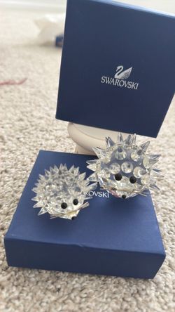 Swarovski Crystal Hedgehog set