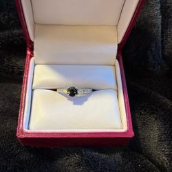 14k Black Diamond Ring