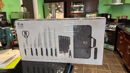 Black 9-Piece BBQ Knife Set