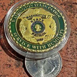 Washington State Patrol WSP Law Enforcement Coin 