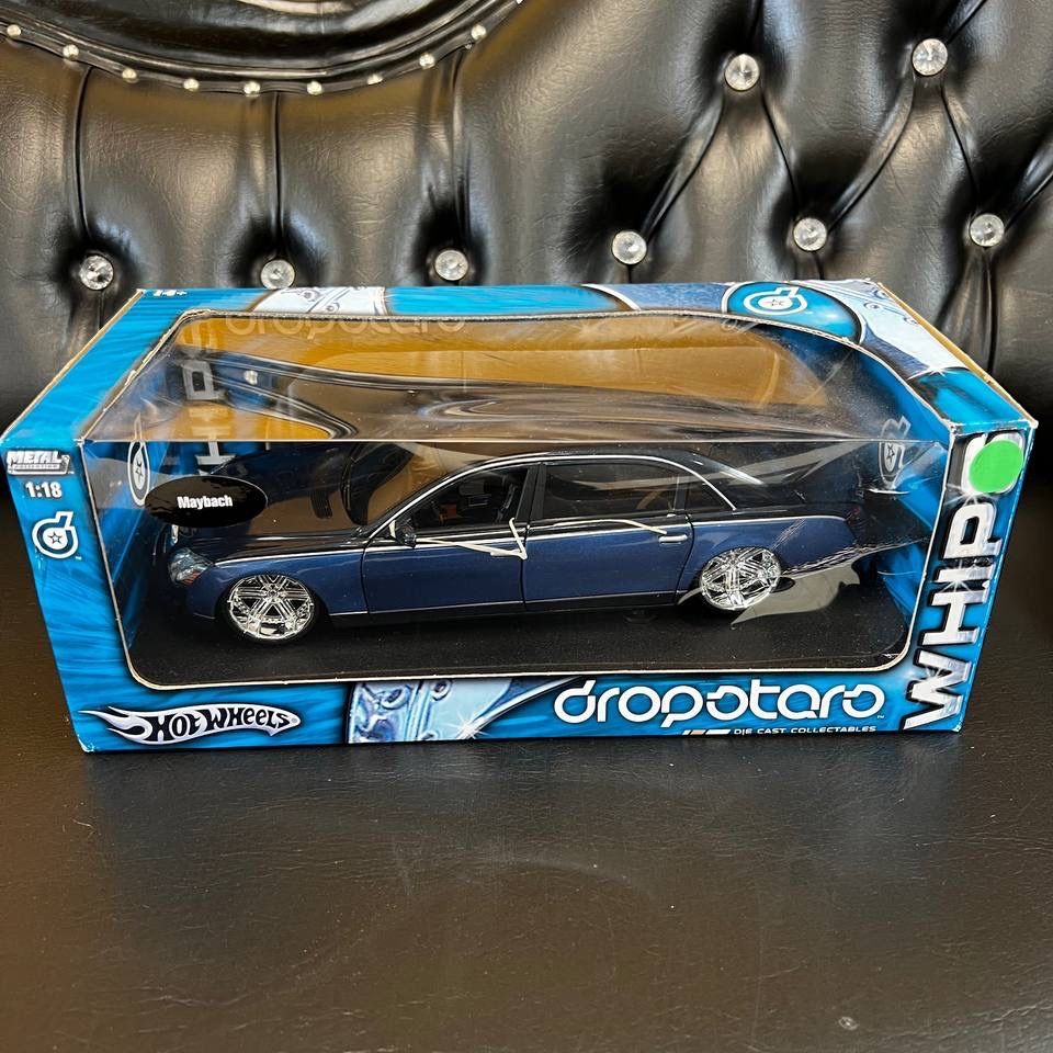New Hot Wheels WHIPS dropstars Maybach 62 Sedan Blue 6.0l V12