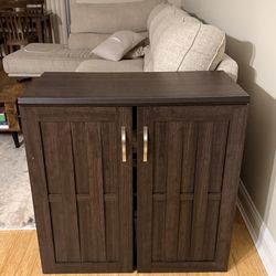 Dark Wood Storage Cabinet / Accent Cabinet