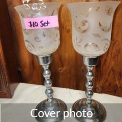 Frosted Glass Candle Holder 