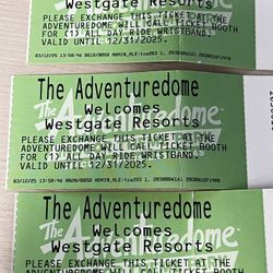 Three Adventuredome Ticket 