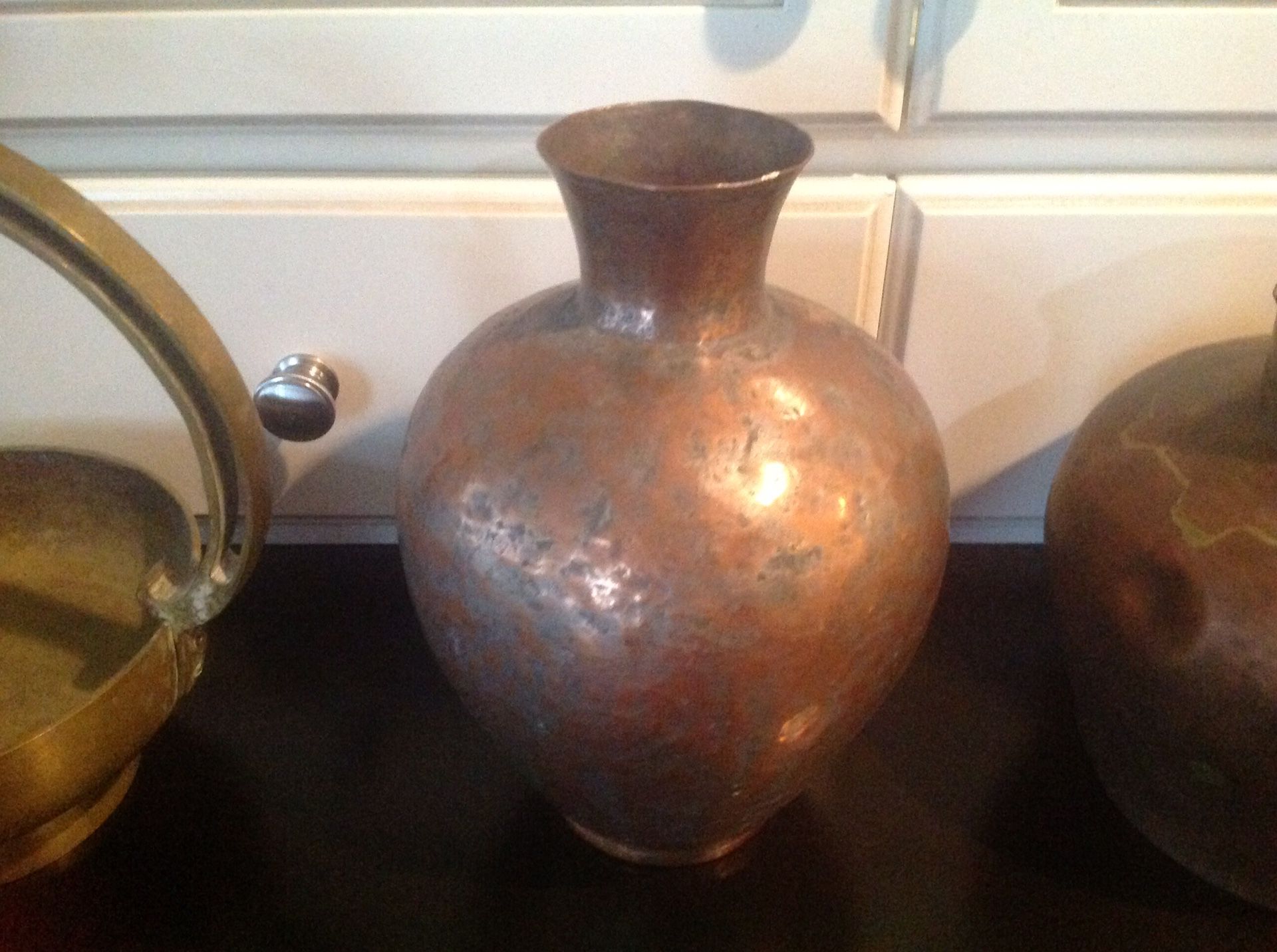 5- copper pots some vintage 24 each all$110