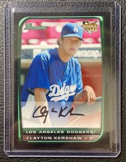 2008 Clayton Kershaw Bowman Rookie Card #BDP26. Los Angeles Dodgers