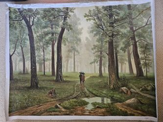 Couple In A Forest Canvas Painting