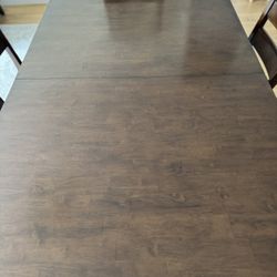 Dining Room Table Set w/ 6 Chairs and Leaf