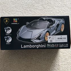 New, never used Lamborghini Sian Roadster RC car (Scale 1:16)