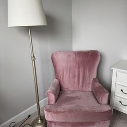 Pottery Barn Swivel Glider (Dark Rose)