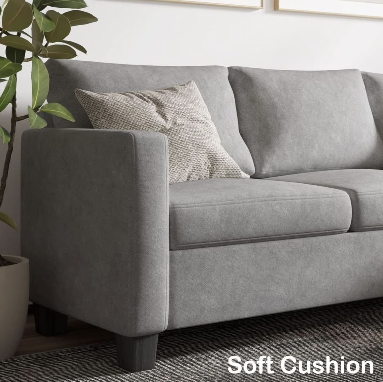 New Loveseat Chaise Style with one side arm rest.