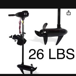 26 LBS Trolling Motor Thrust 8 Speed Electric Outboard Trolling Motor for Fishing Boats Fresh & Saltwater