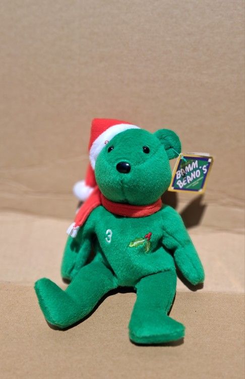Salvino's Bamm Beano's MLB Rodriguez #3 Green Plush Beanie Bear New
