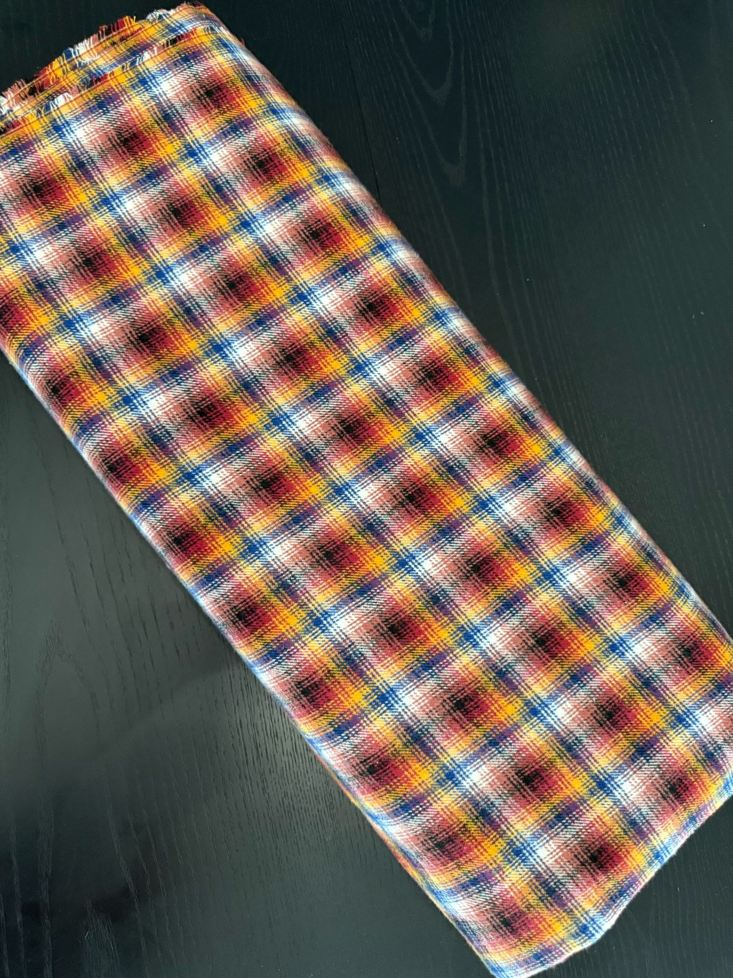 Plaid Print , Material Fabric