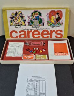VINTAGE 1976 PARKER BROTHERS CAREERS BOARD GAME