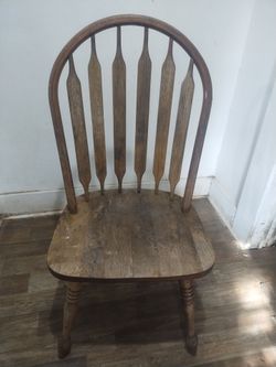 All wood chair