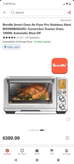 Breville Smart Oven Air Fryer Pro BOV900BSSUSC