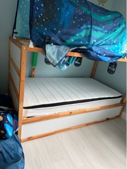 Twin Size Canopy Space Bed