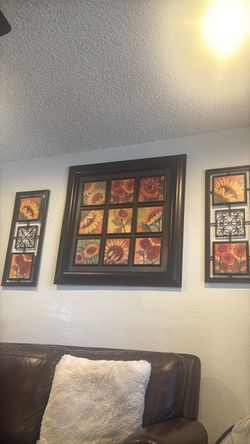 Home interior wall frame