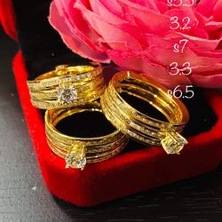 18k REAL PURE SOLID PAWNABLE SAUDI GOLD RING