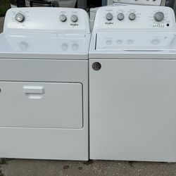 Whirlpool TopLoad washer and electric dryer