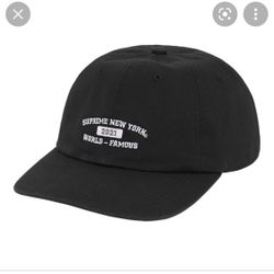 Supreme World Famous 6 Panel Hat Black OS