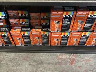 Kind nuts & spices caramel almond pumpkin spice bar 12 bars exp 13 August 2019