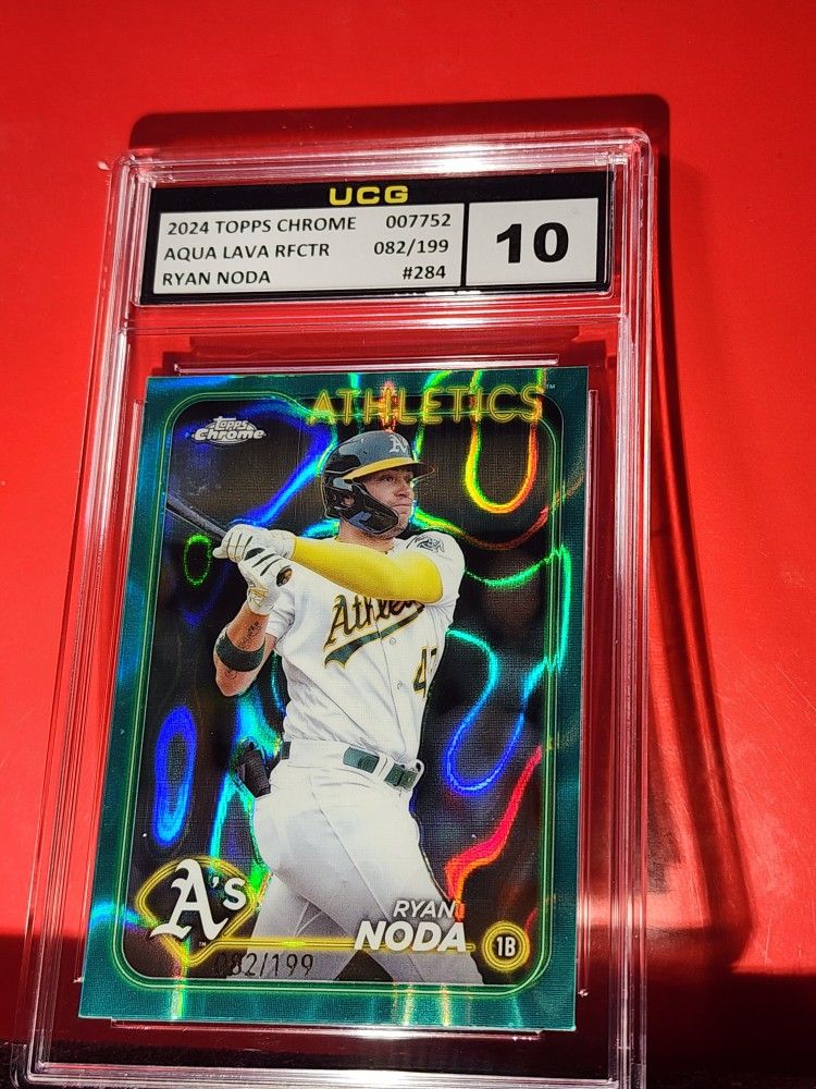 2024 Topps Chrome - Ryan Noda #284 Aqua Lava Refractor /199 UCG GEM MT. 10