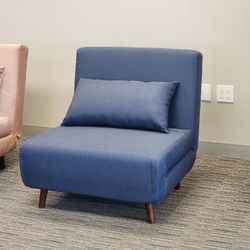 Blue Futon Chair Bed 