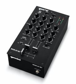 Gemini Sound MXR-01BT, 2-Channel Professional Dj Mixer with Bluetooth Input