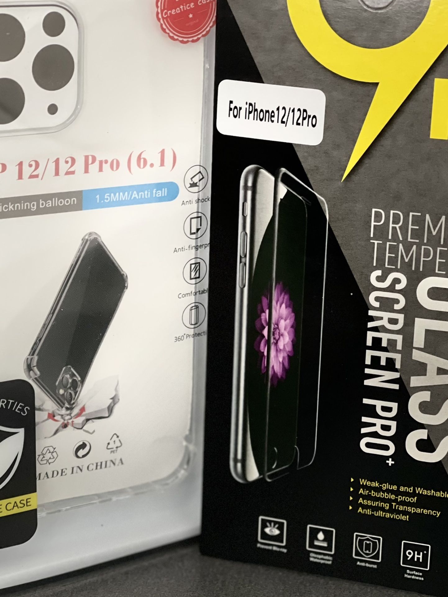 iPhone 12 / 12 Pro Case + Screen Protector