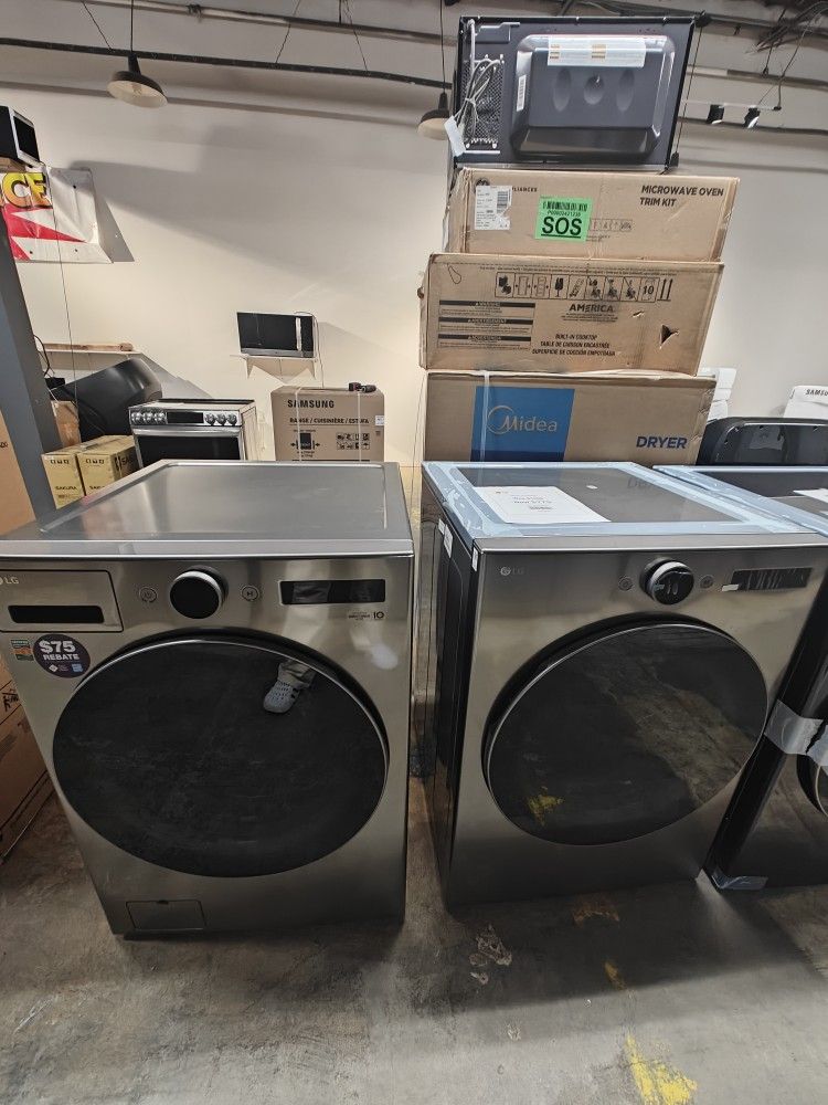 LG new model washer and dryer set