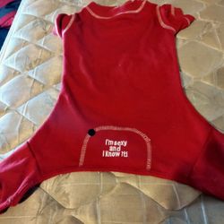 Dog PJs Sz Med Or Just Over Med
