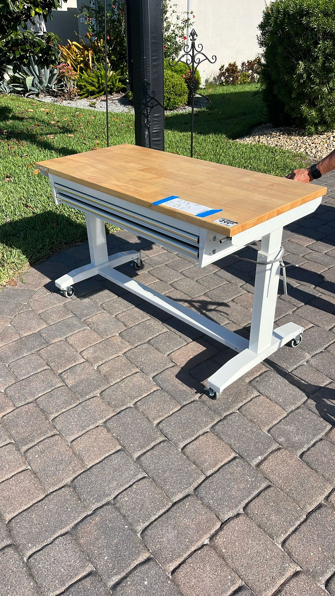 Husky 52in ADJ HEIGHT WT With 2 Drawers