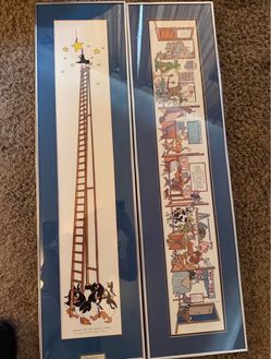 Pair of Signed Robert Marble Framed Art Prints w/ COAs