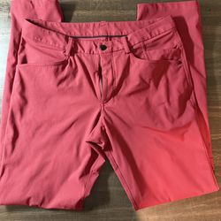 Lululemon Pants Men's 32x33 Red Golf Stretch 5 Pockets