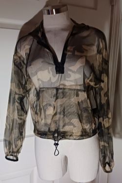 Camo hoodie sheer, M